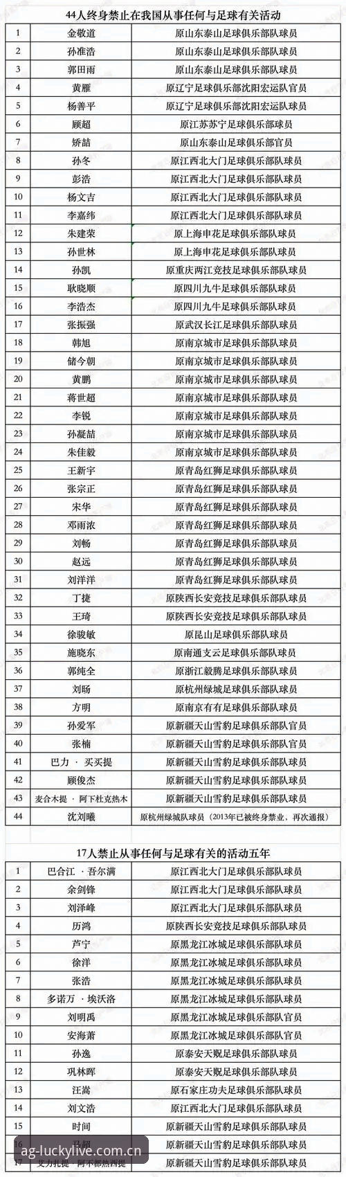 足协禁足名单对比分析：终身禁赛vs五年禁赛，中国足球反腐风暴下的AG真人平台观察